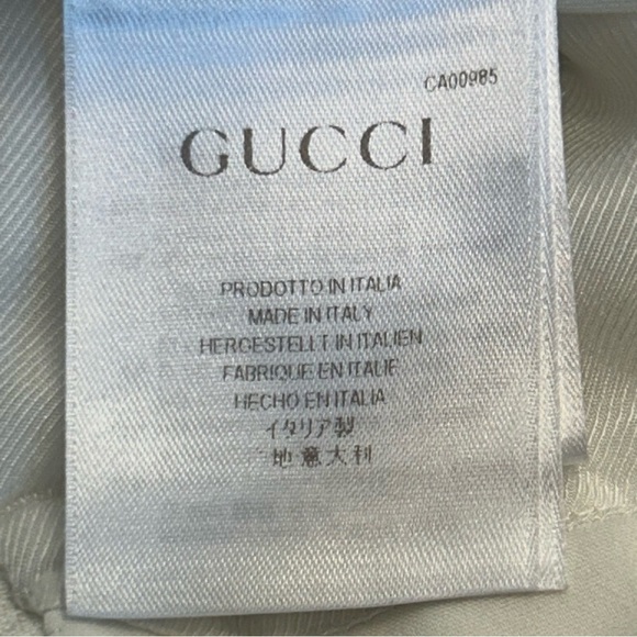 Gucci ivory white pencil skirt stretch lined Sz 46 - Picture 7 of 14